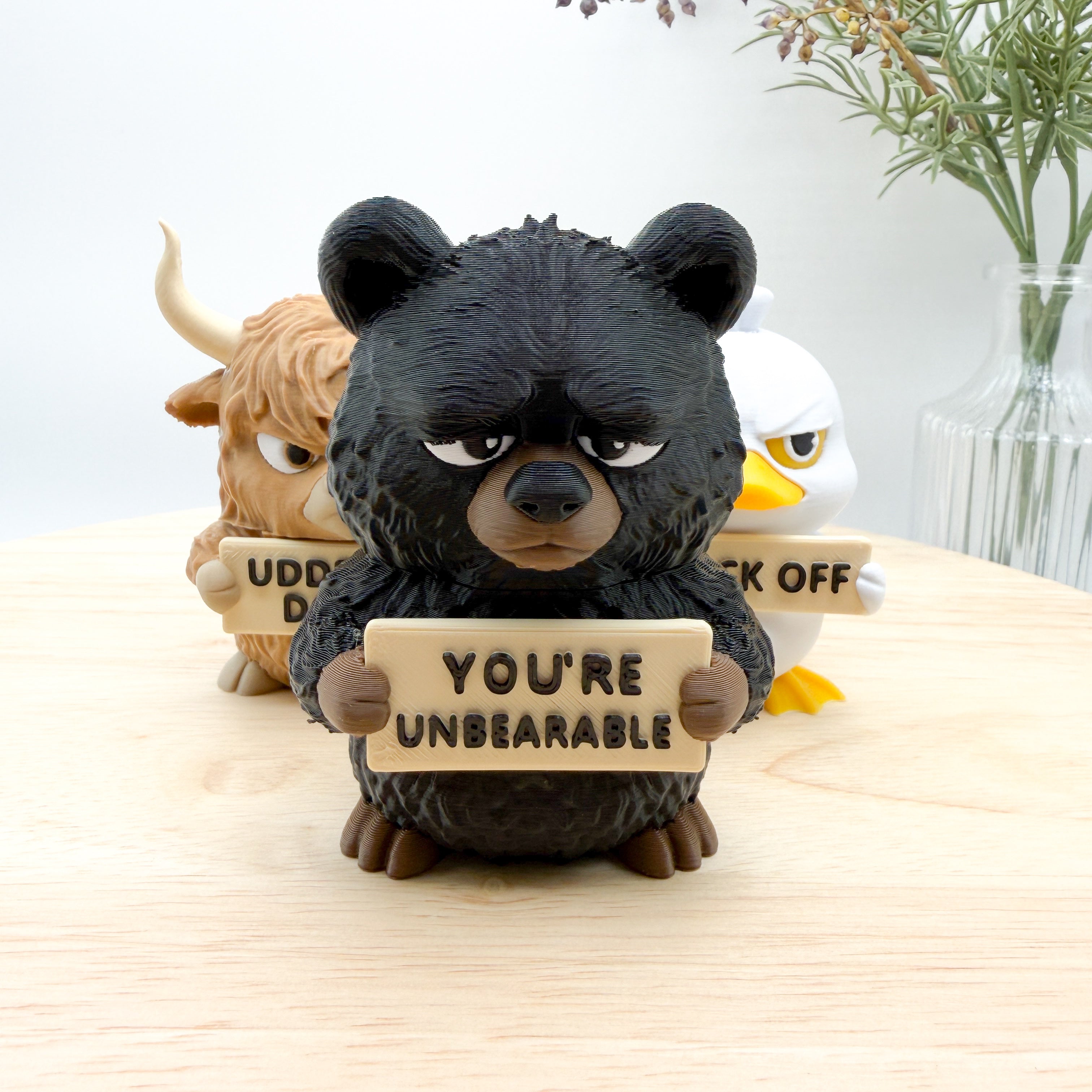 ANIMALS WITH ATTITUDE - COLLECTIBLE 3D PRINTED FIGURINE