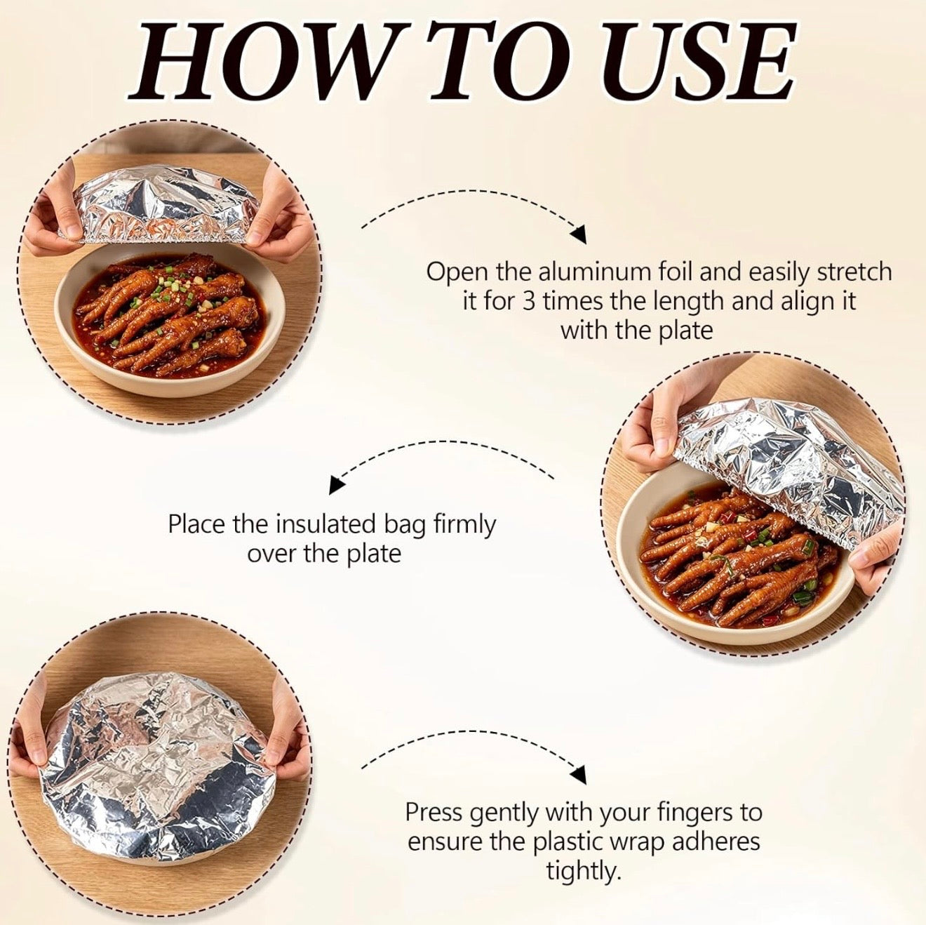 Reusable Foil Food Covers