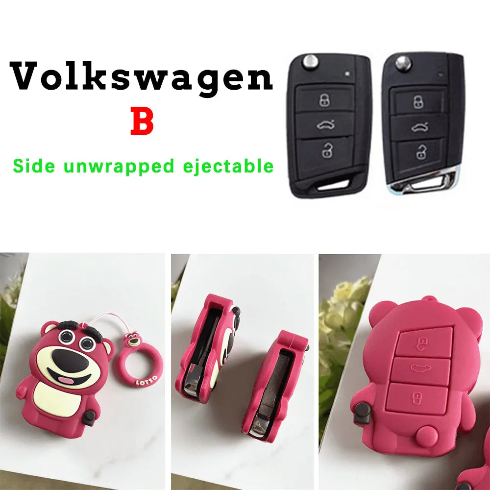 Strawberry Bear Key Protective Shell Trendslana