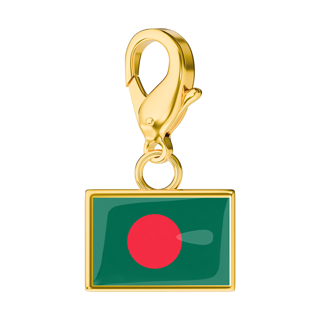 FLAG & MAP CHARMS SET