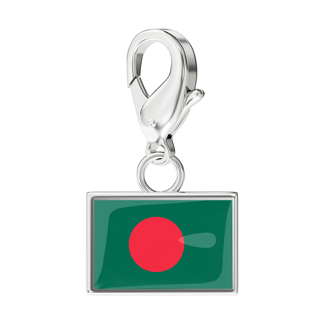 FLAG & MAP CHARMS SET