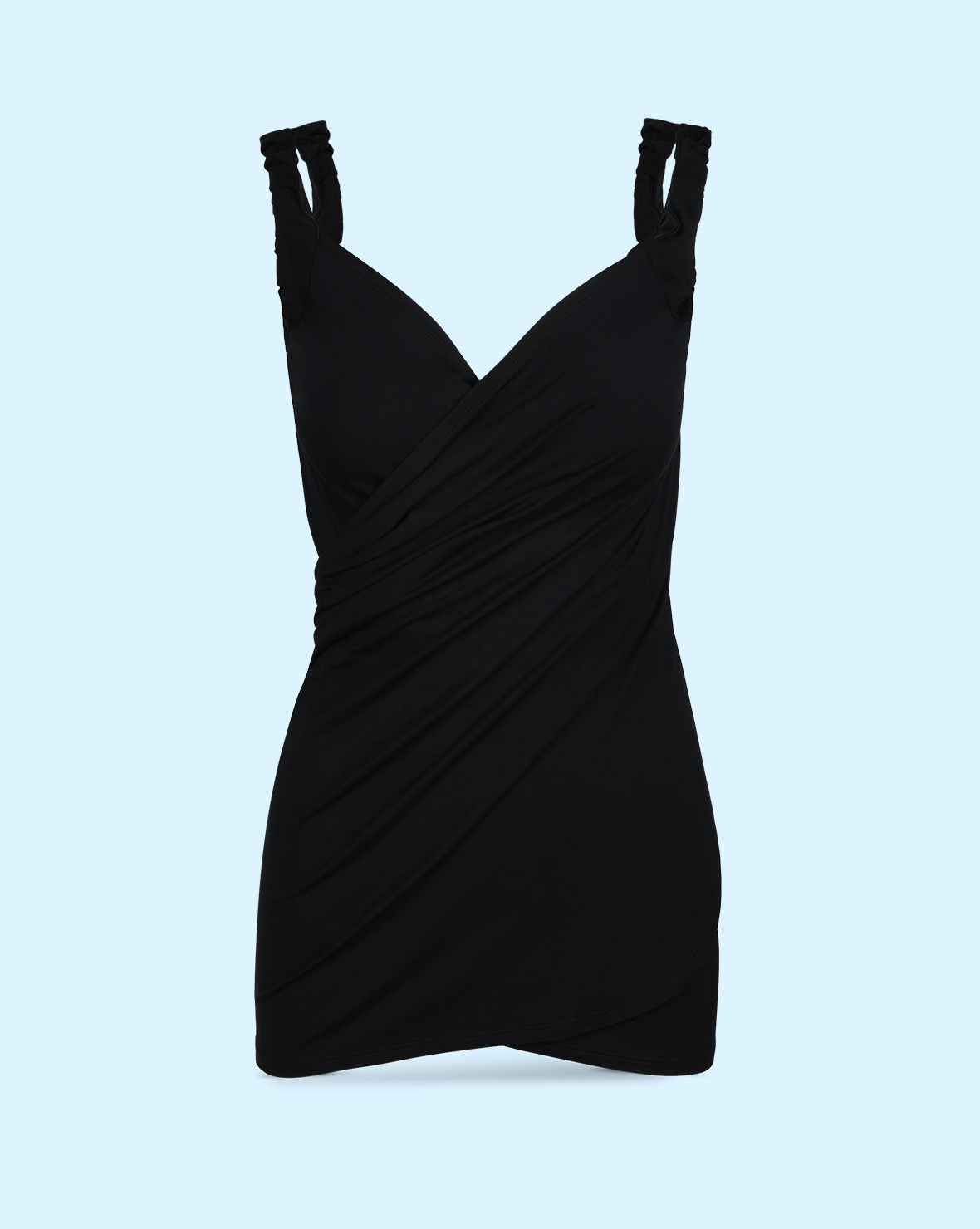 Mini Bamboo Wrap Dress