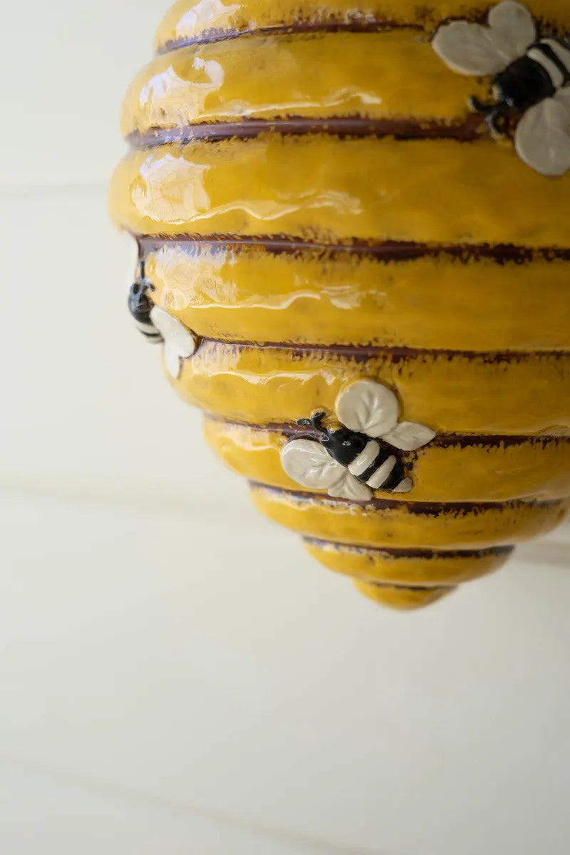 Ceramic Bee Hive Wall Planter Trendslana