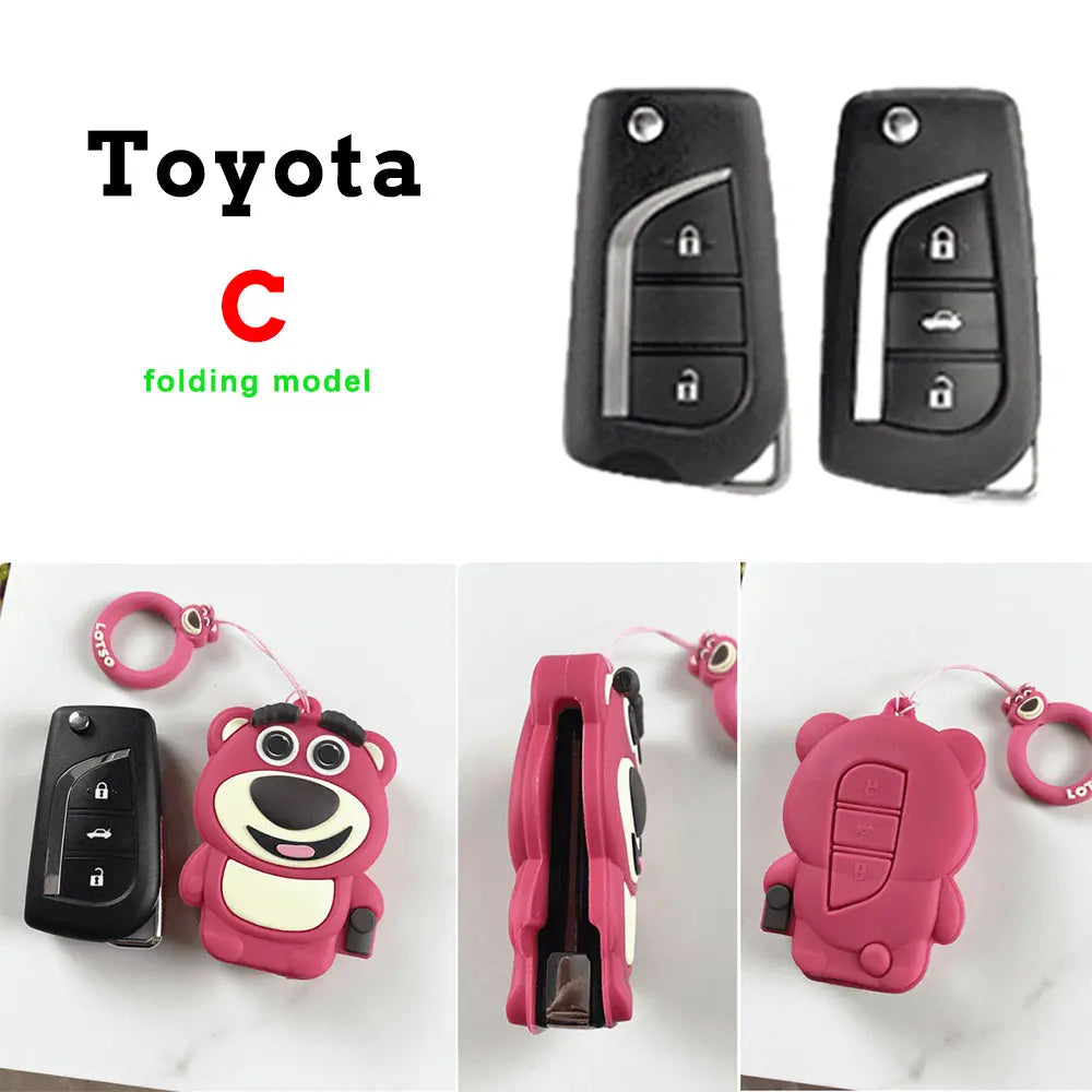 Strawberry Bear Key Protective Shell Trendslana