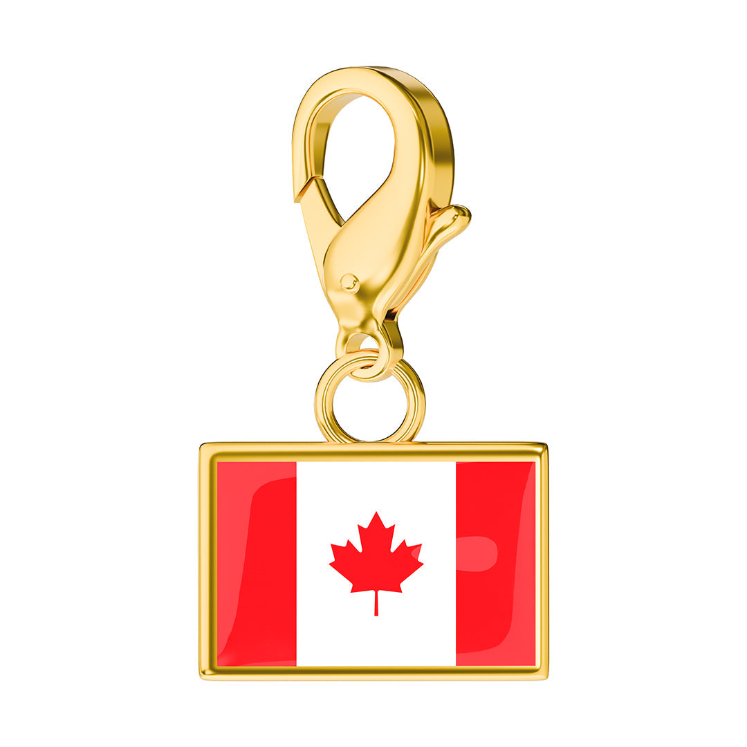 FLAG & MAP CHARMS SET