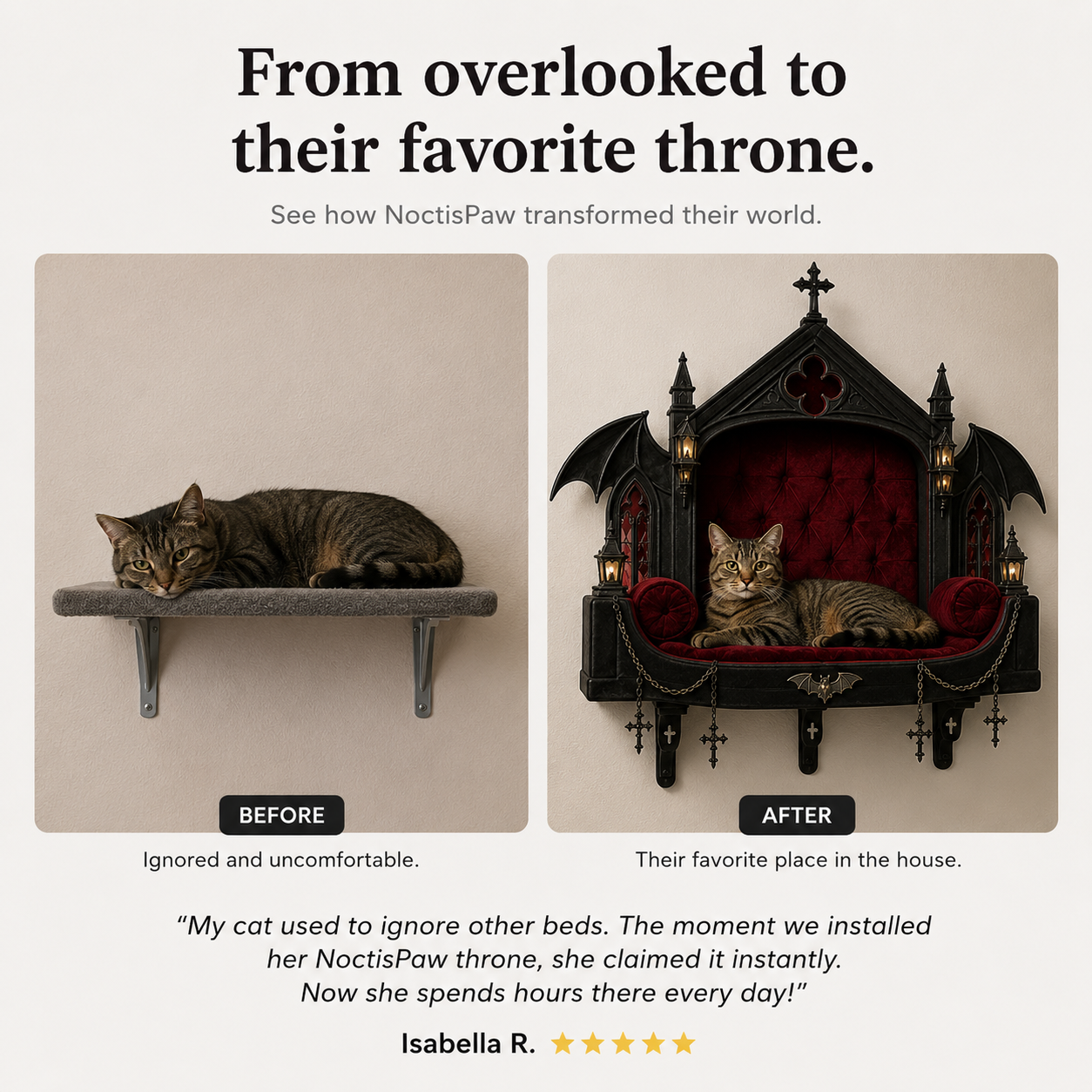 Halloween Pet Goth Beds