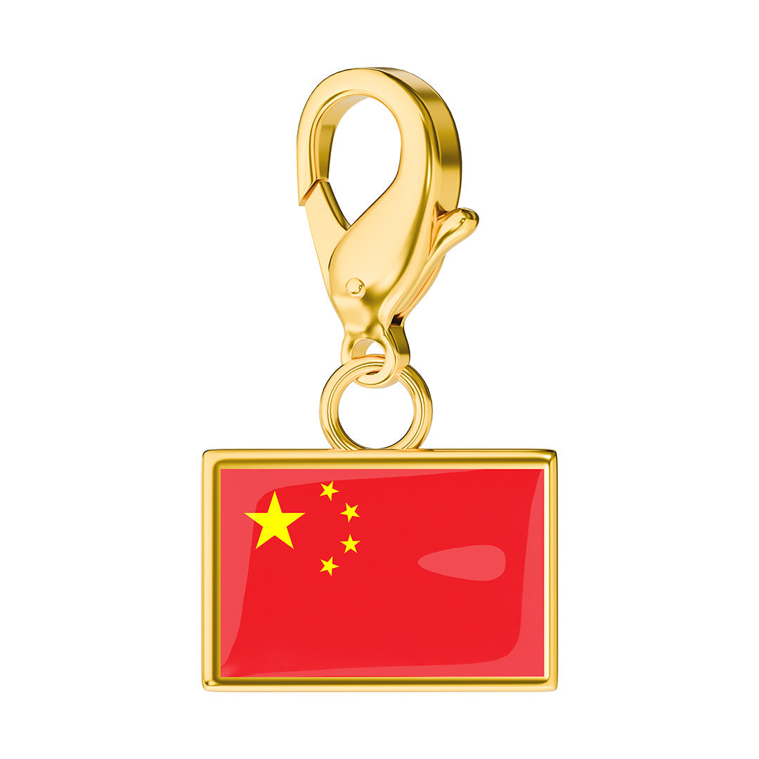 FLAG & MAP CHARMS SET
