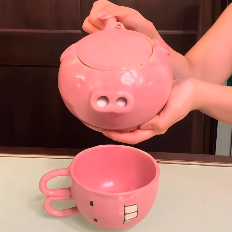 Cute Piggy Teapot