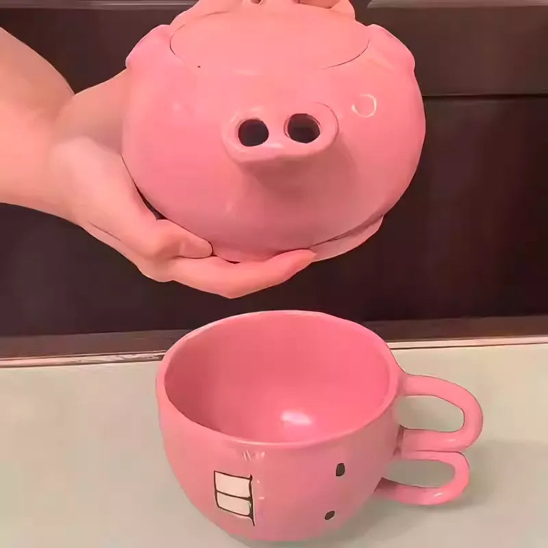 Cute Piggy Teapot