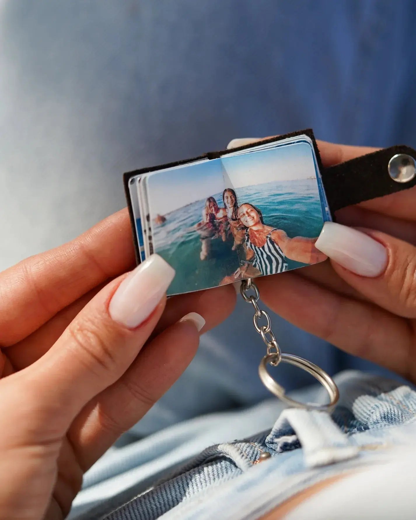 Memory Mini Photo Album Keychain Mystore