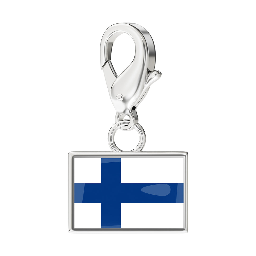 FLAG & MAP CHARMS SET