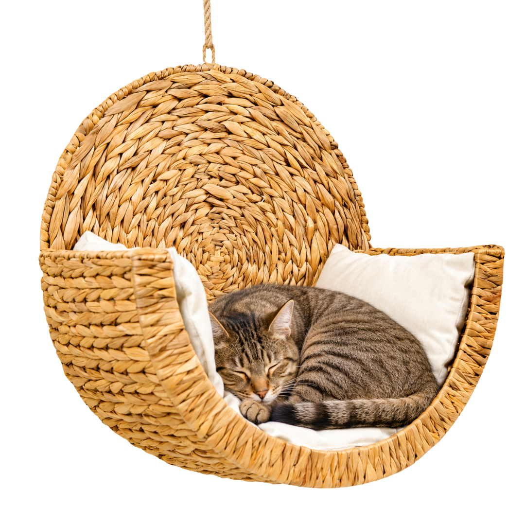Handwoven Cat Bed