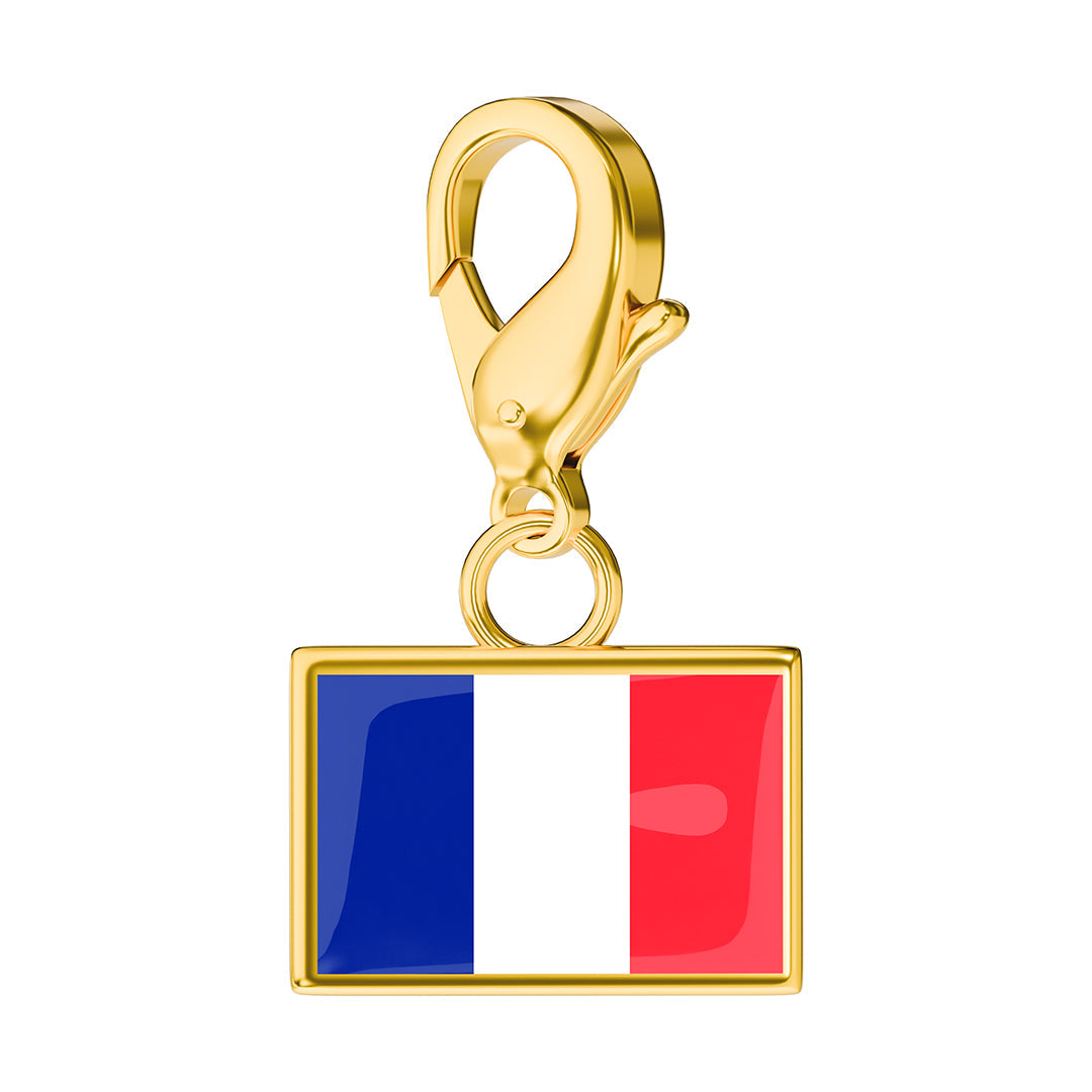 FLAG & MAP CHARMS SET
