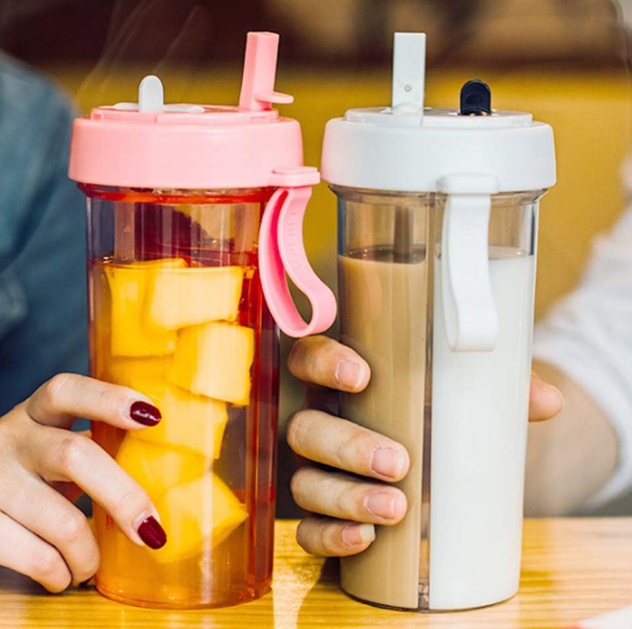 Double sided tumbler cup