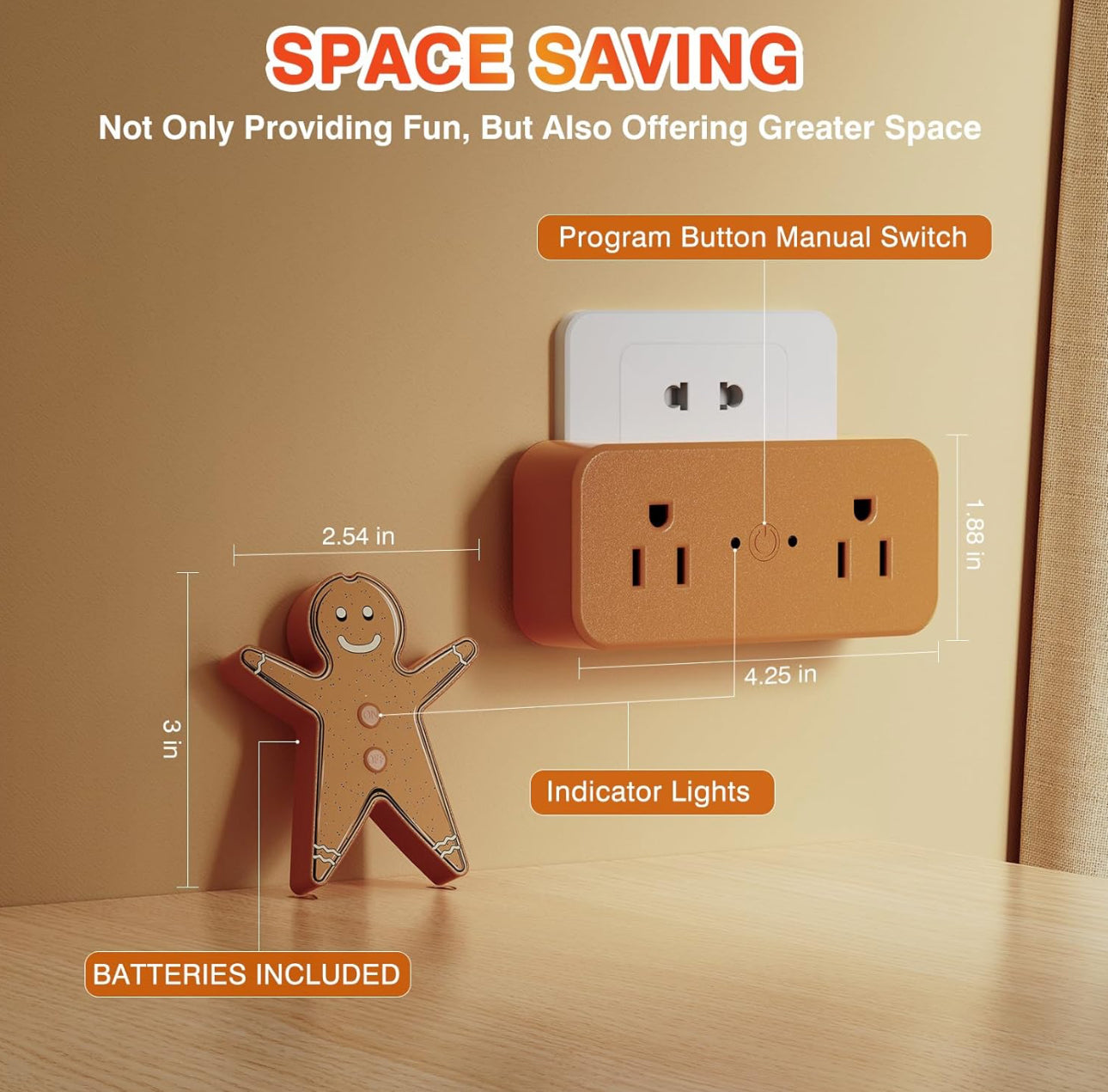 Gingerbread Man Wireless Remote Switch