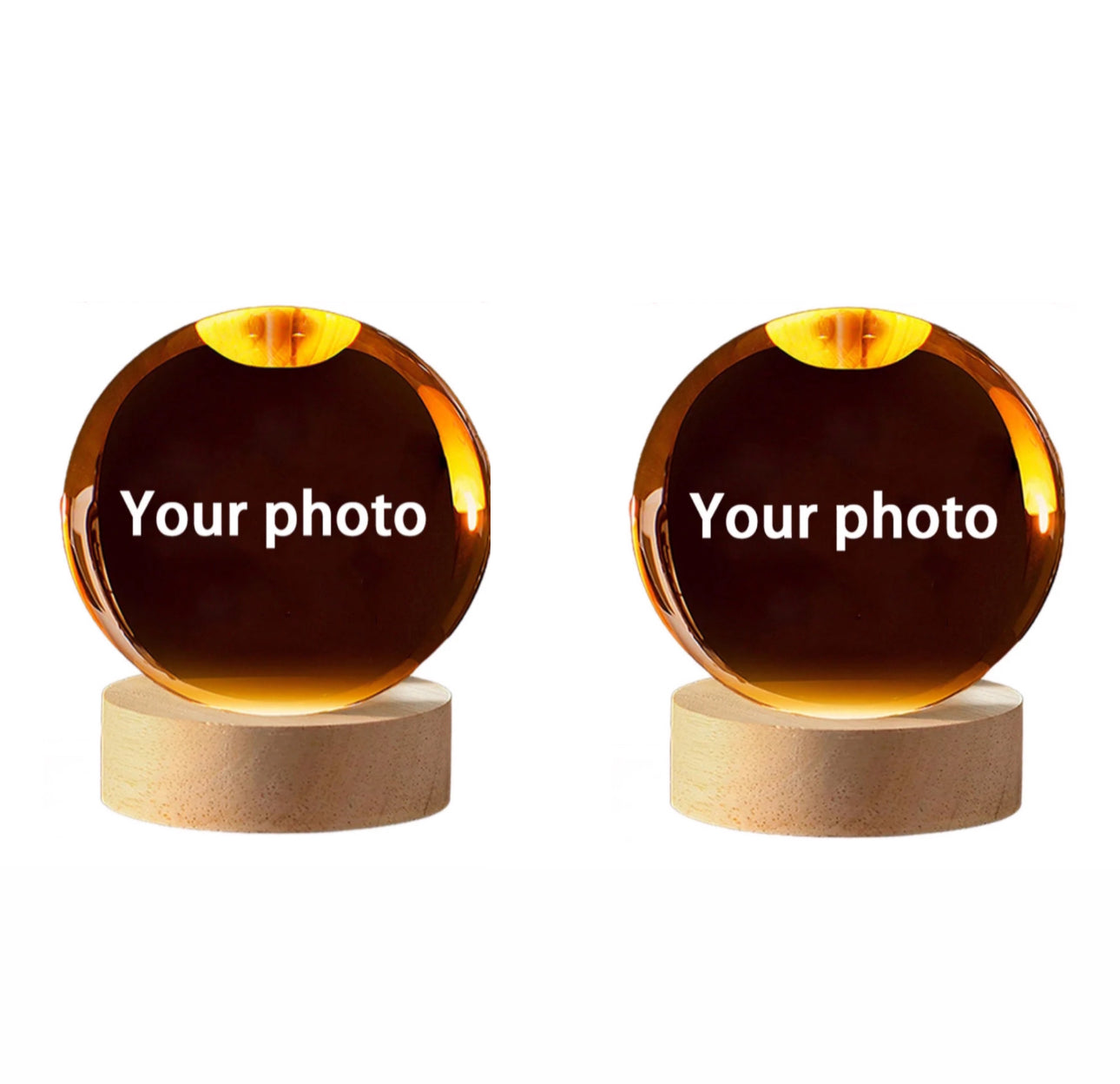 Customized B-Ultrasound Photo 3d Crystal Ball