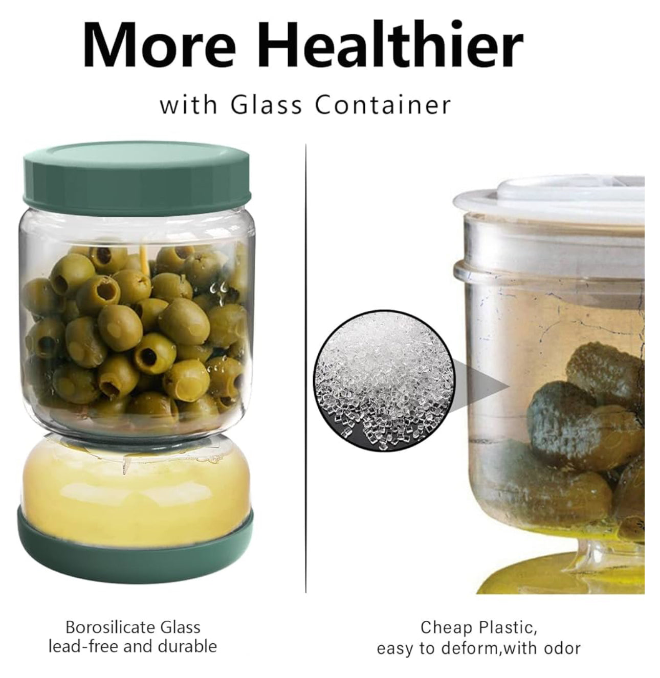 Pickle Jar with Strainer