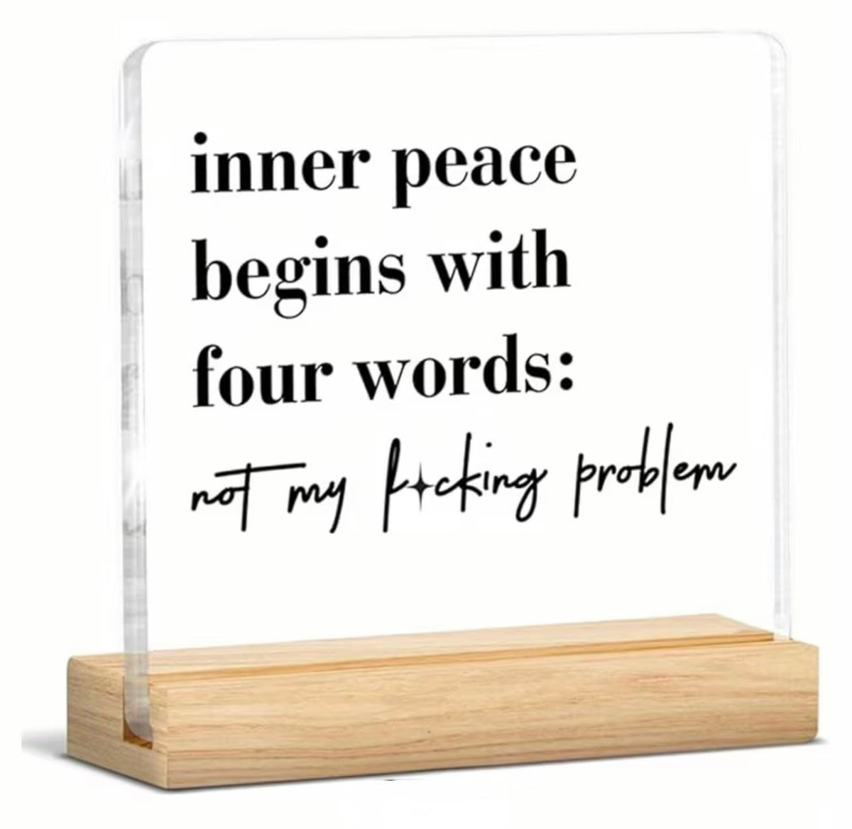 Not My F*cking Problem & Cluster F*ck Desk Signs