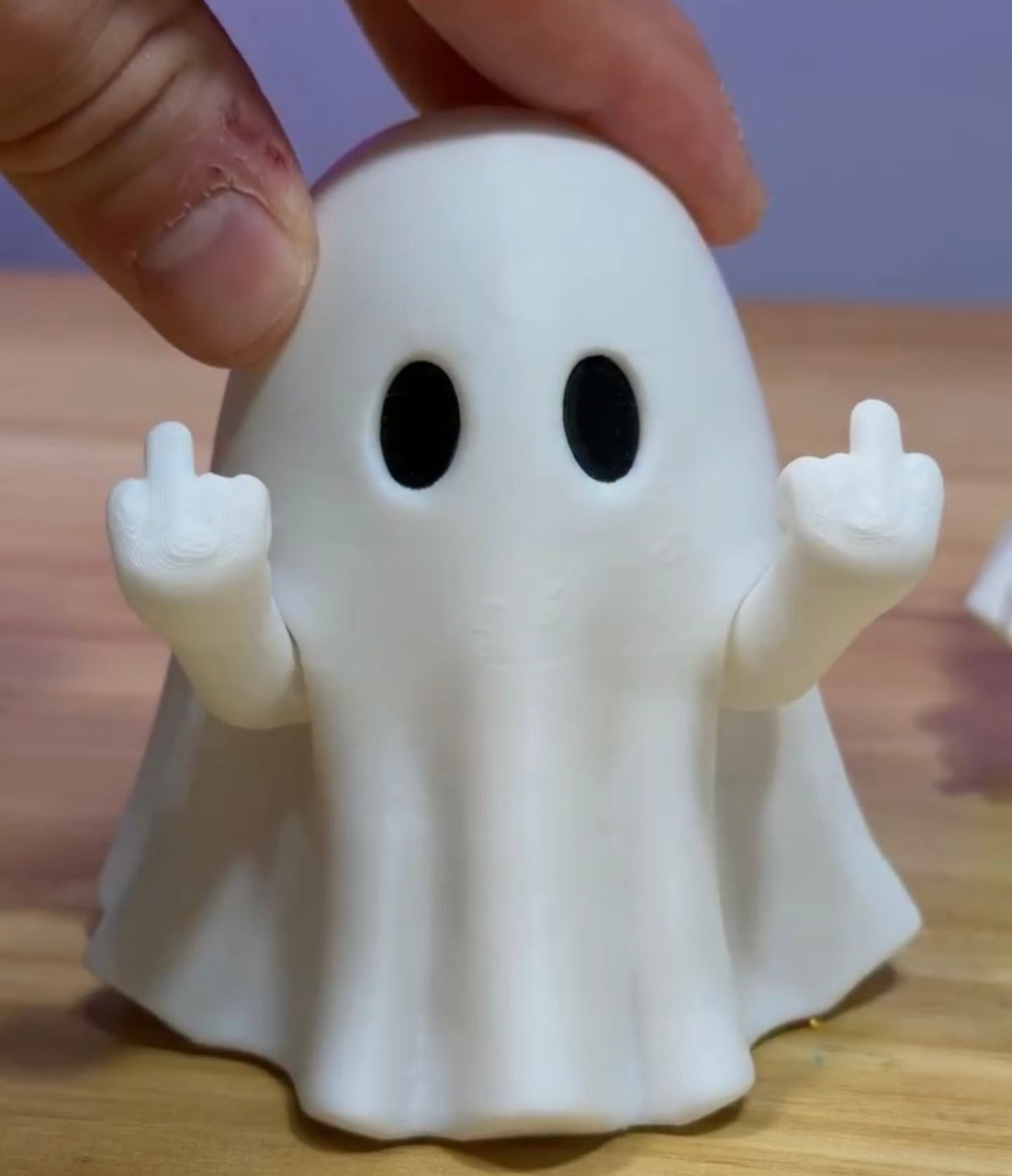 Middle finger Prank Ghost