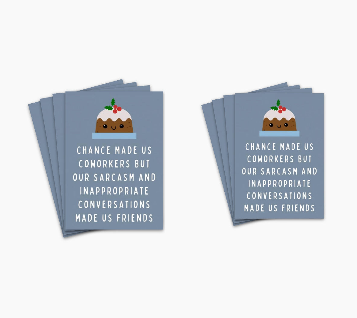 Chance Made Us Coworkers Sarcasm Christmas Card