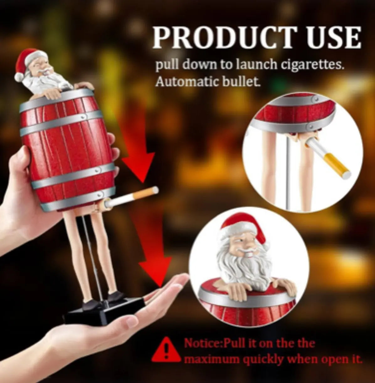 Santa Claus Pop-Up Cigarette Holder Trendslana