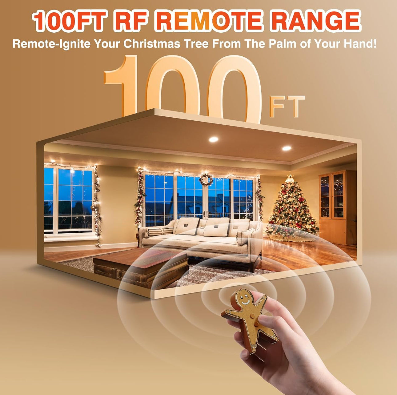 Gingerbread Man Wireless Remote Switch