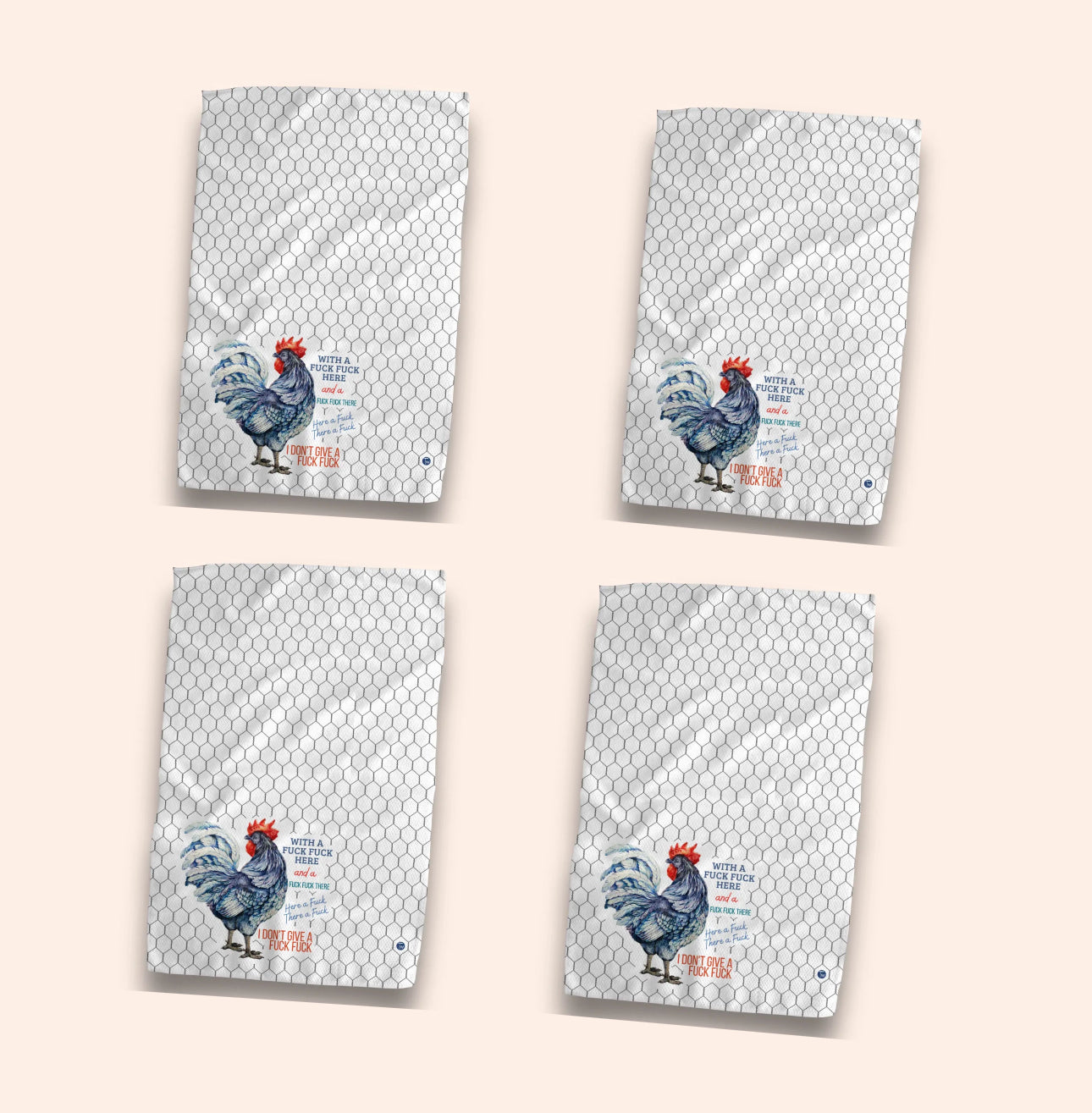 With A Fuck Fuck Here | Kitchen Tea Towel