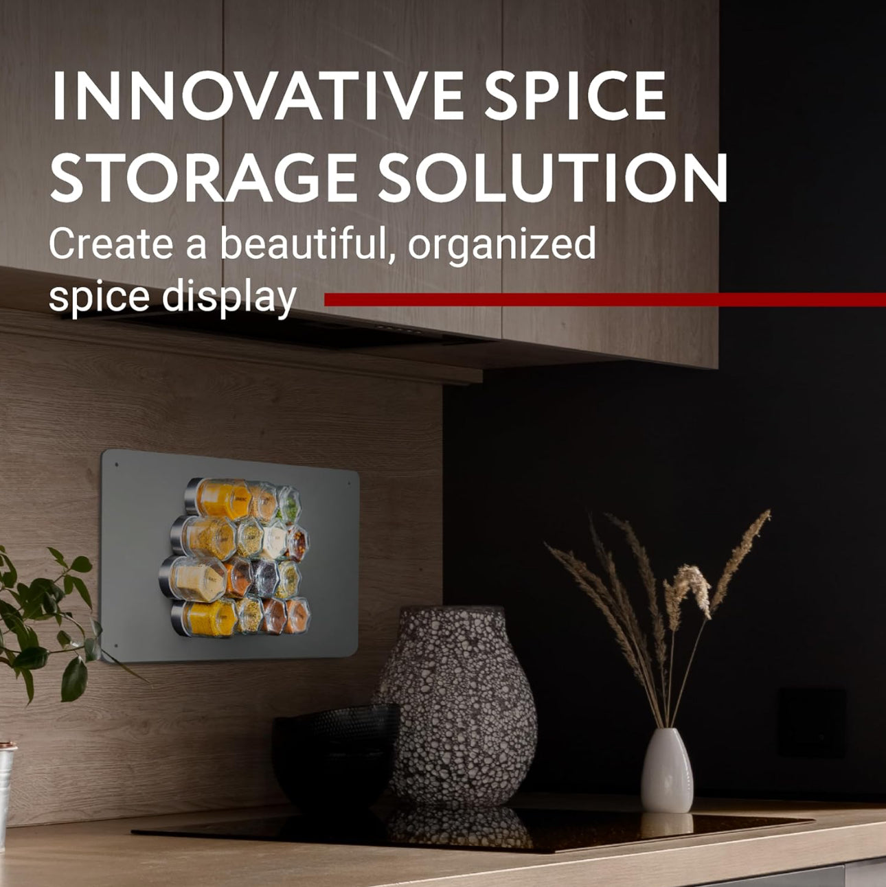 Hexagonal Magnetic Spice Jars