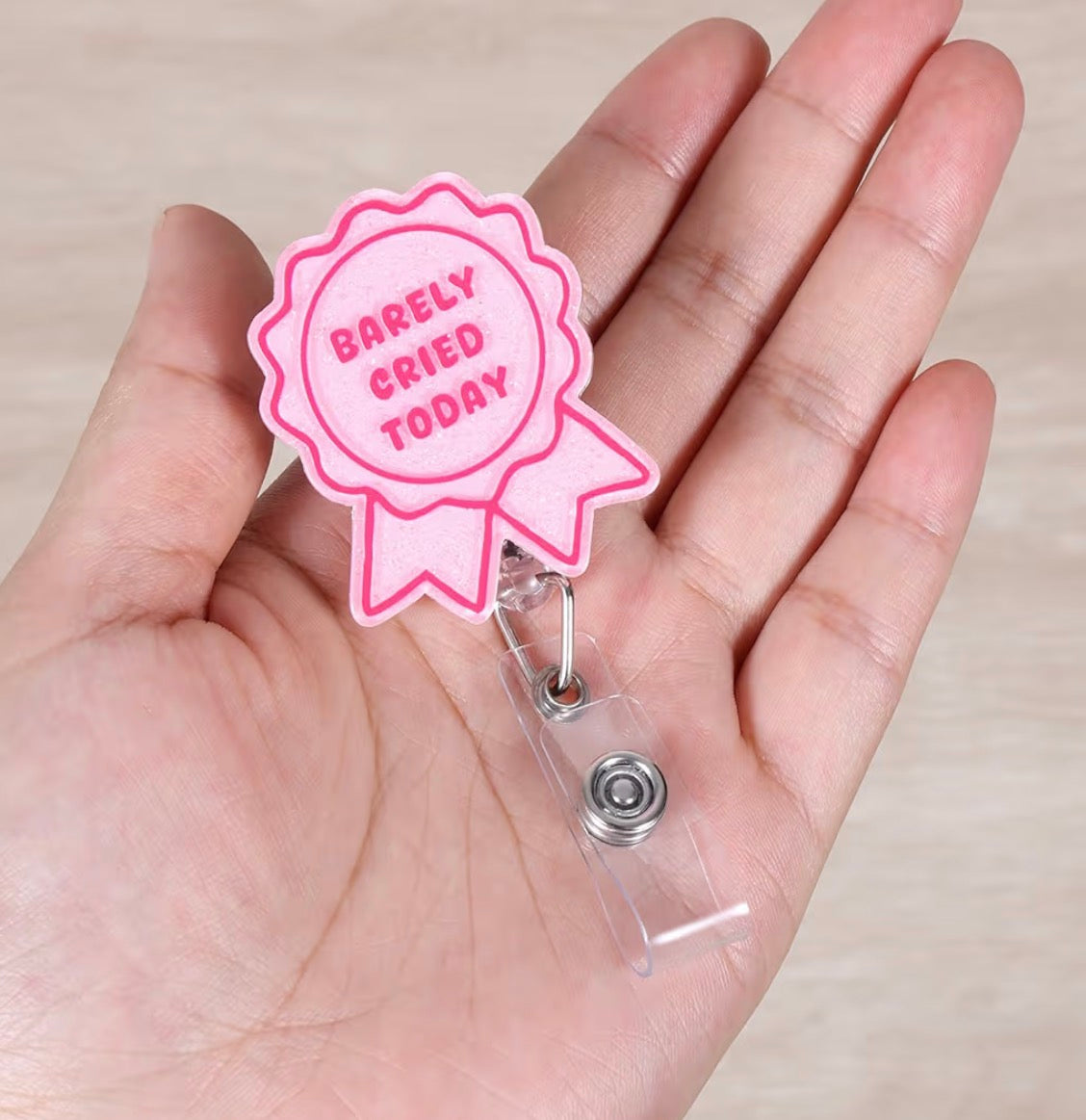 Barely Cried Today Nurse Badge