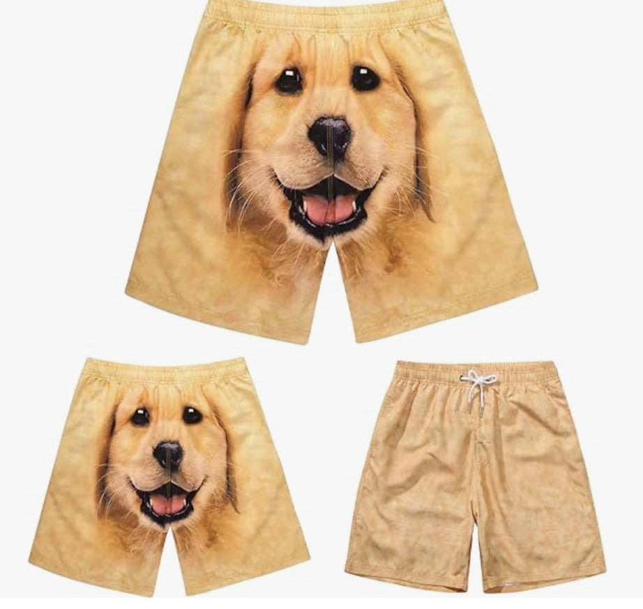 Funny Golden Retriever Shorts