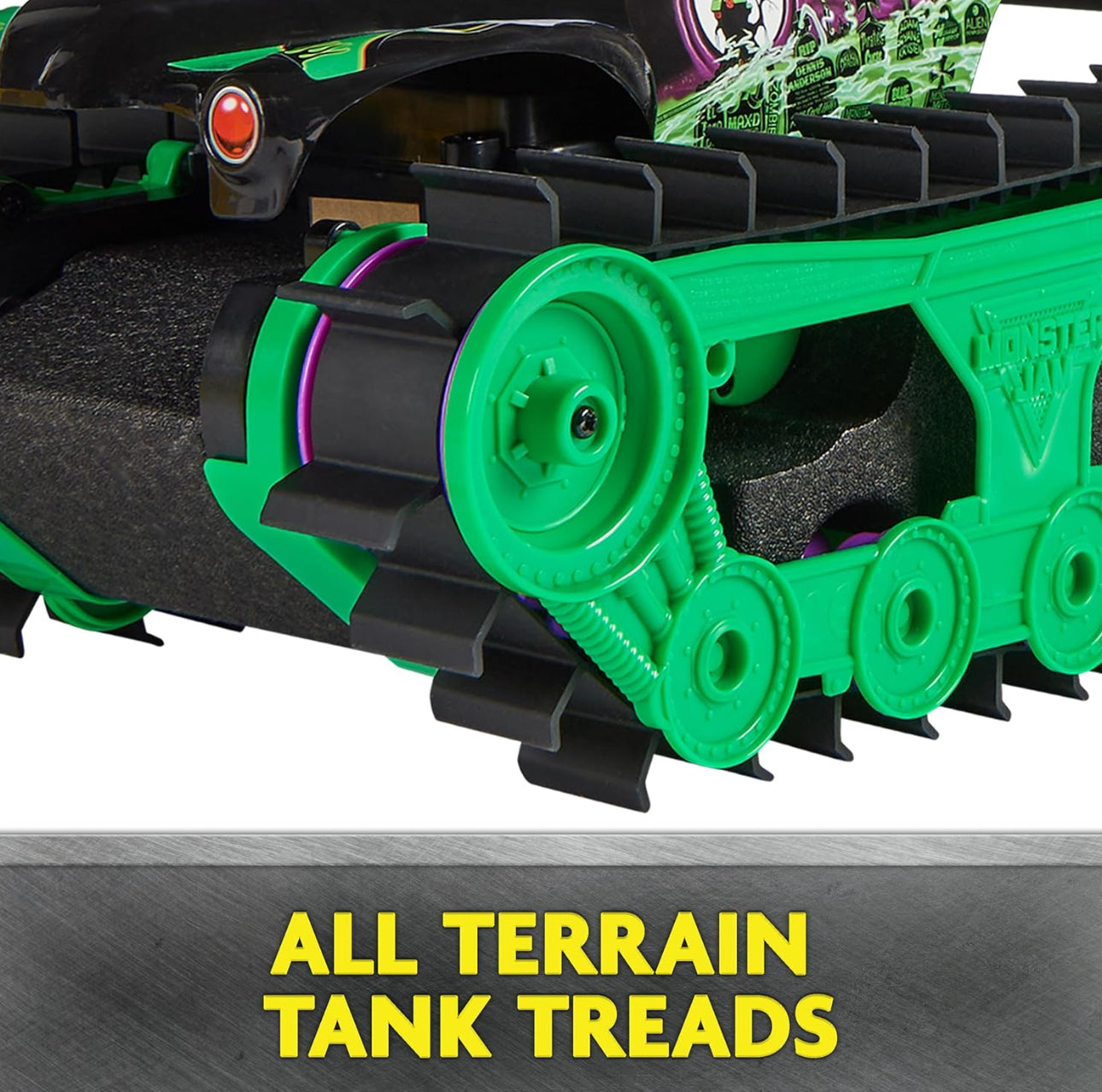 Monster Jam Grave Digger Trax Remote Control Vehicle