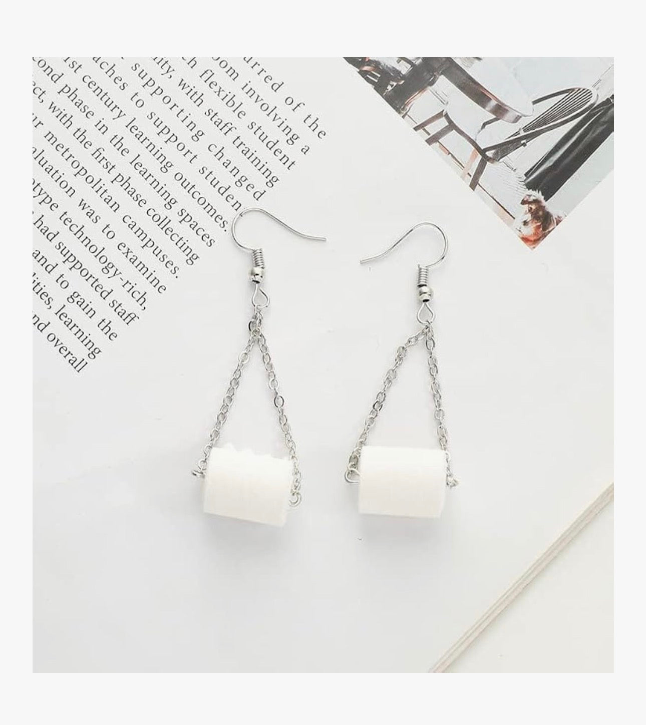 Toilet Roll Earrings