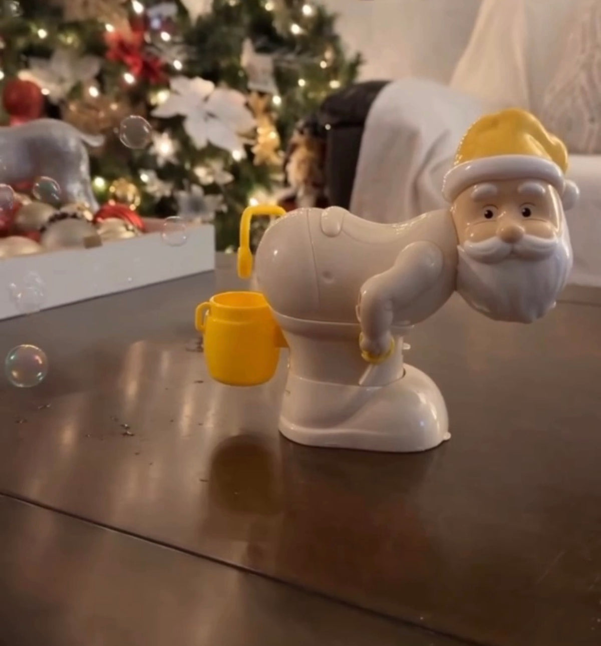 Bubble Blowing Santa