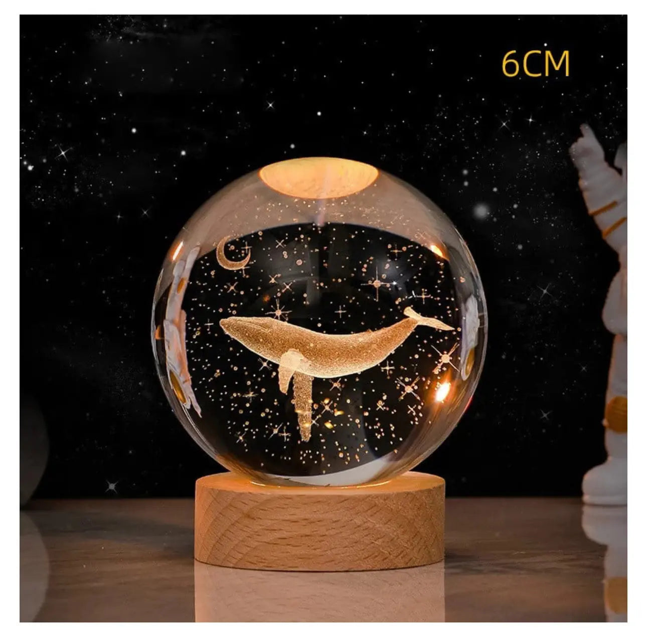 3D Glowing cristal globe Trendslana