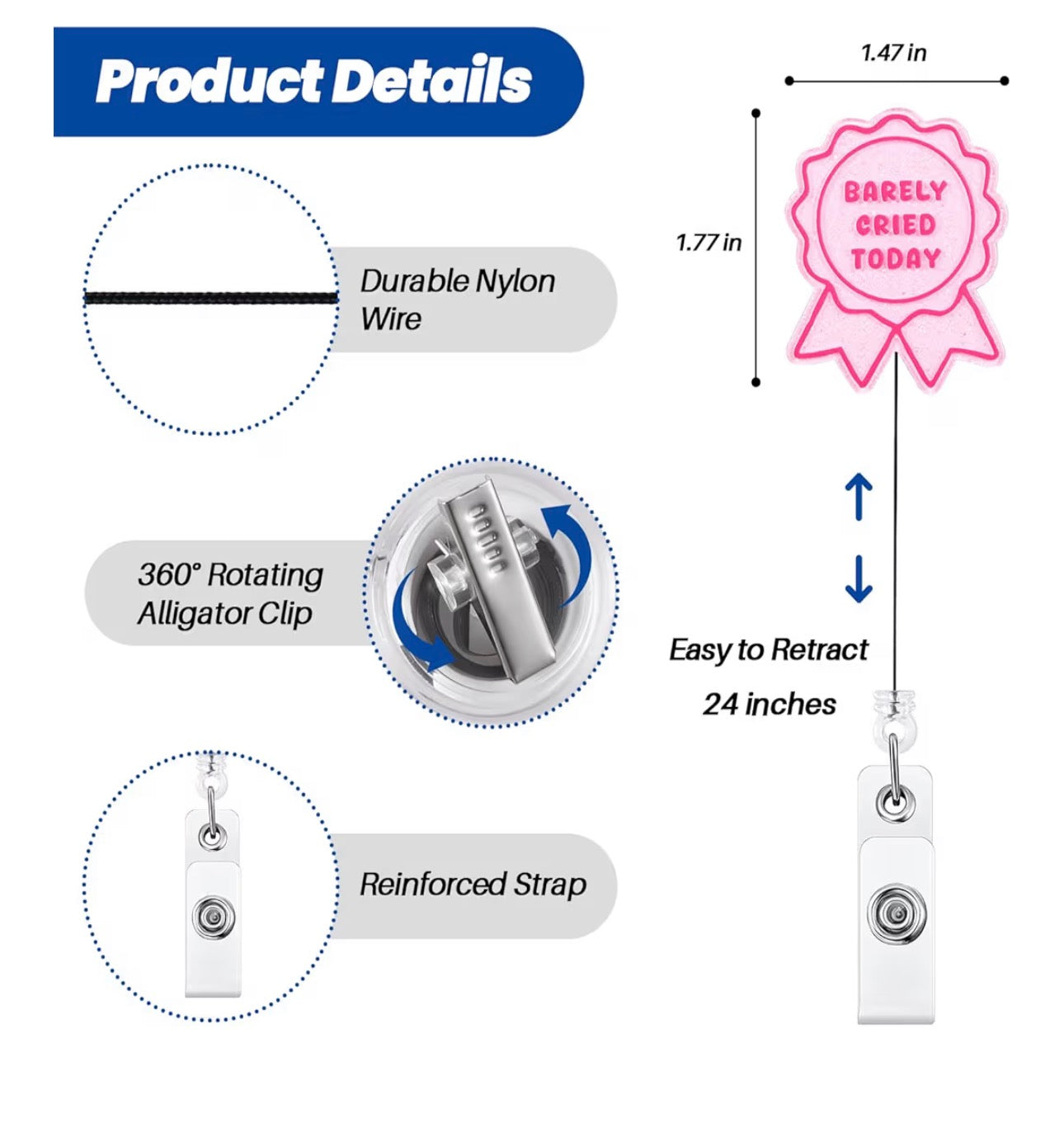 Barely Cried Today Nurse Badge