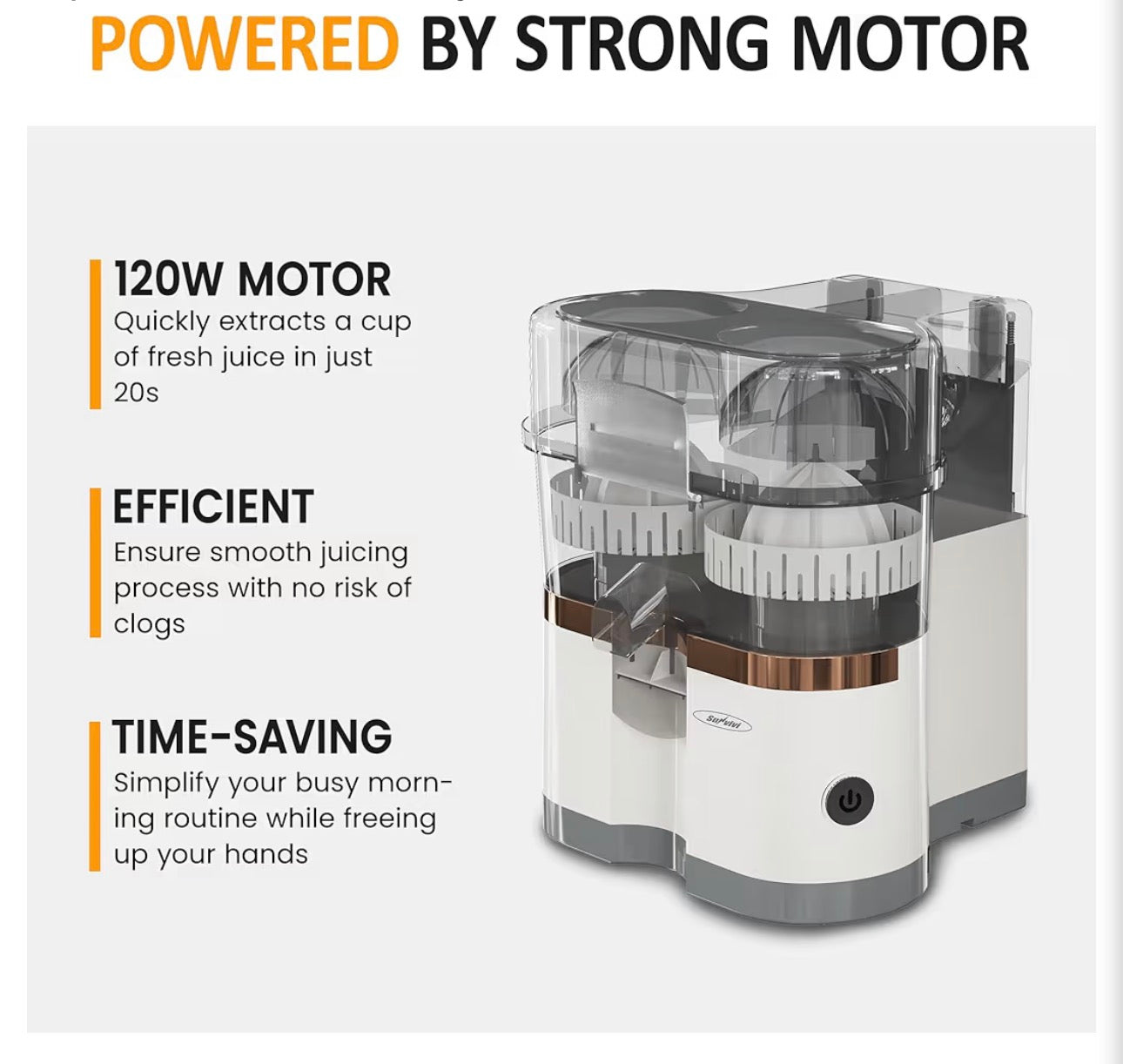 DUAL-HEAD ELECTRIC CITRUS JUICER