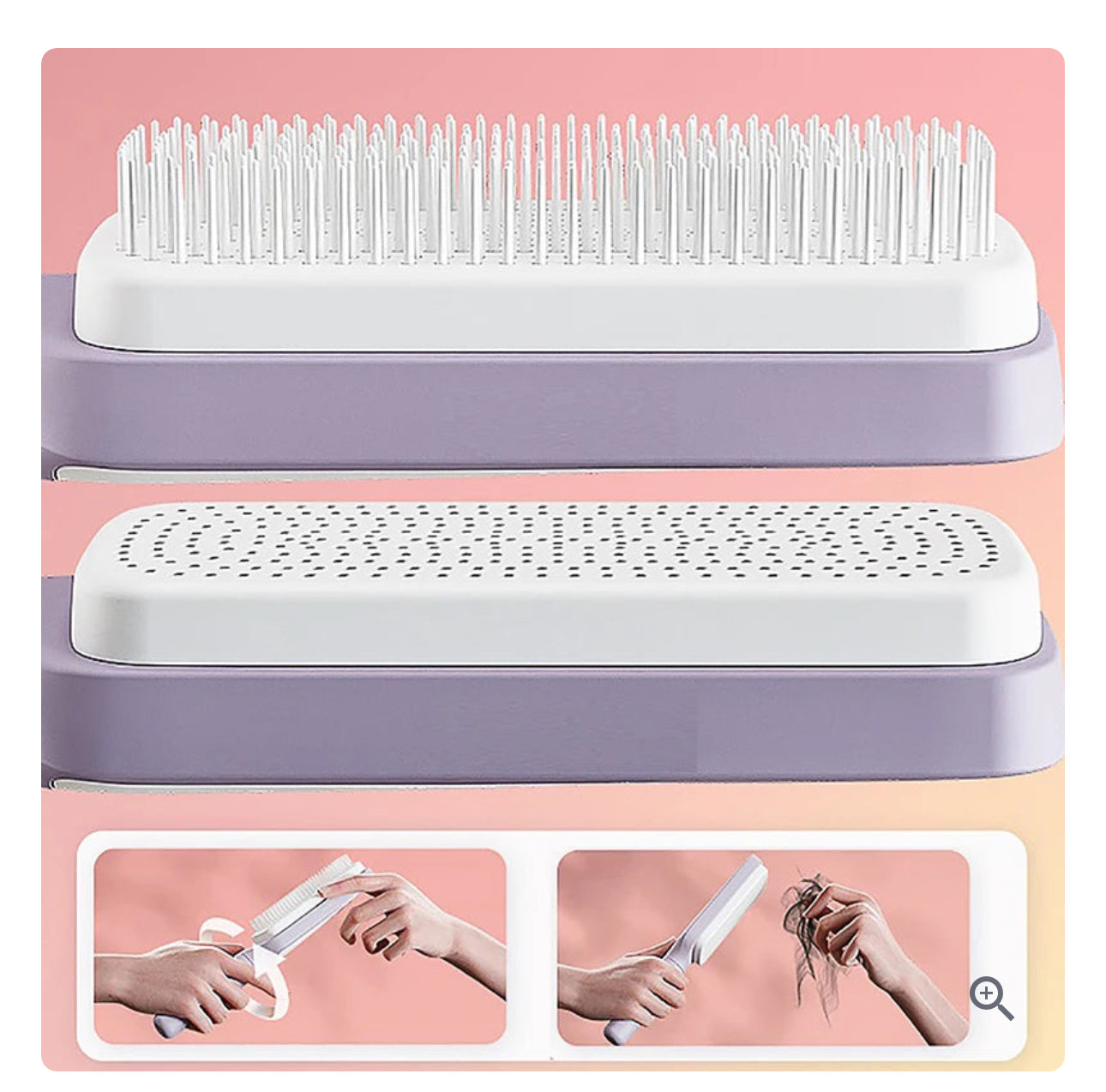 Self Cleaning HairBrush