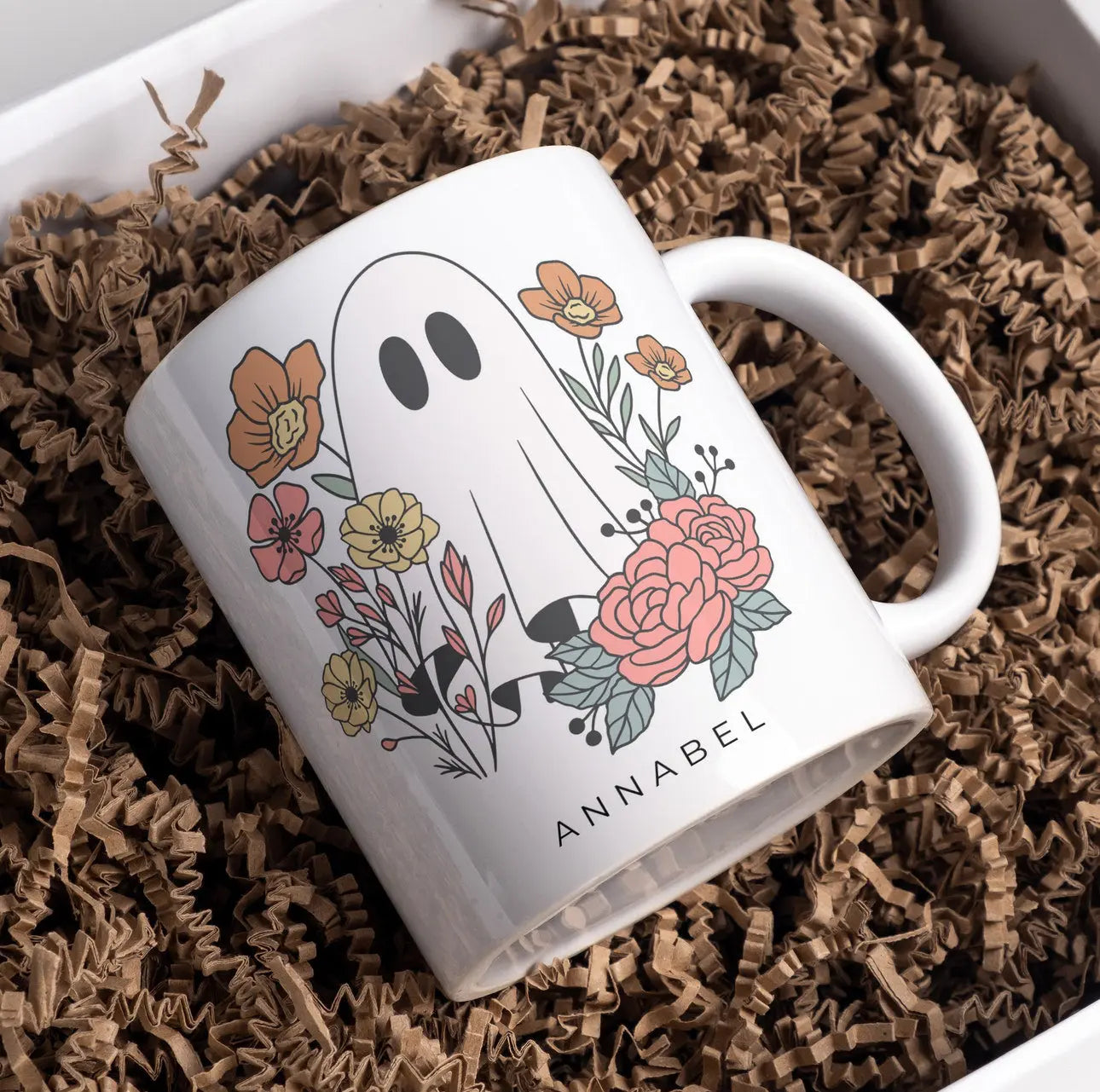 Cute Ghost Halloween Mug Trendslana