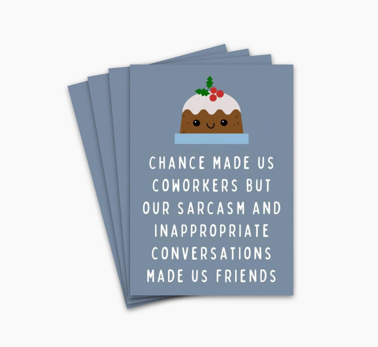 Chance Made Us Coworkers Sarcasm Christmas Card