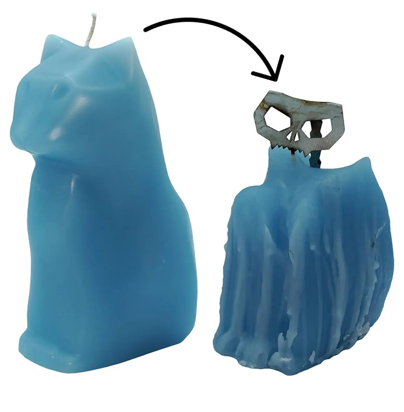 Hidden Cat Skeleton Candle Trendslana