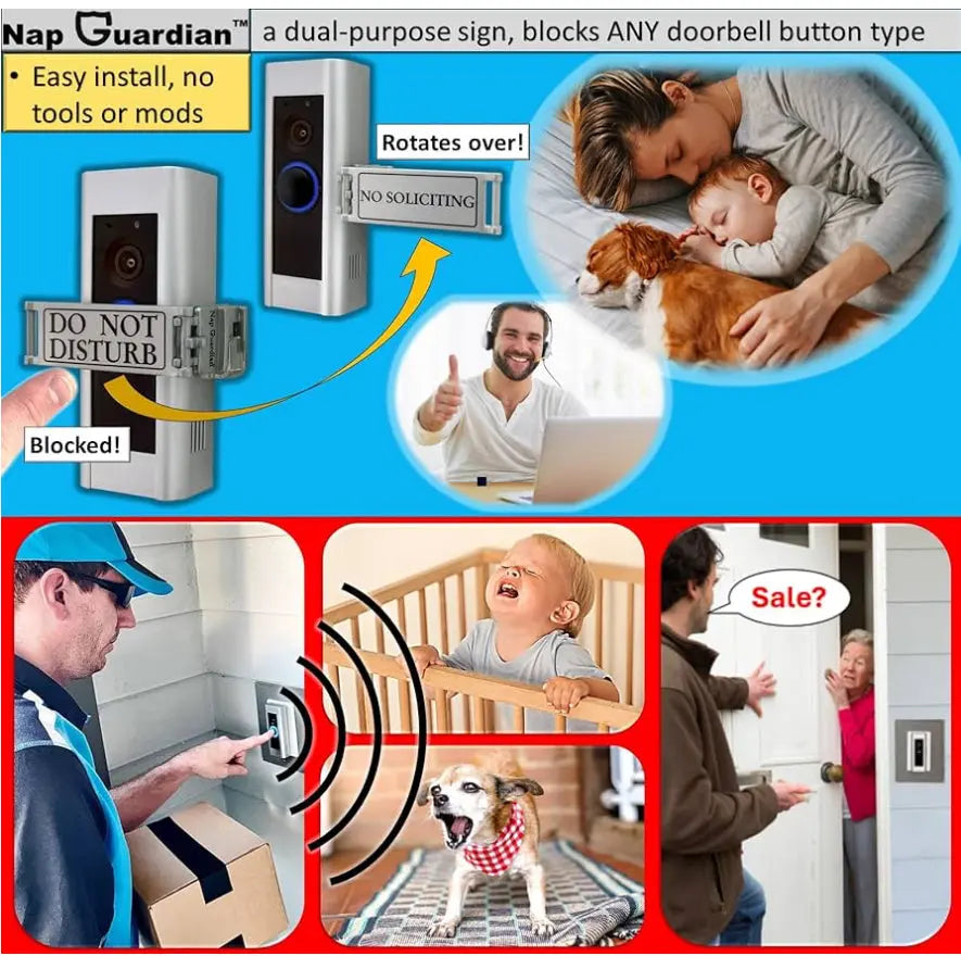 DO NOT DISTURB DOORBELL SIGN Trendslana