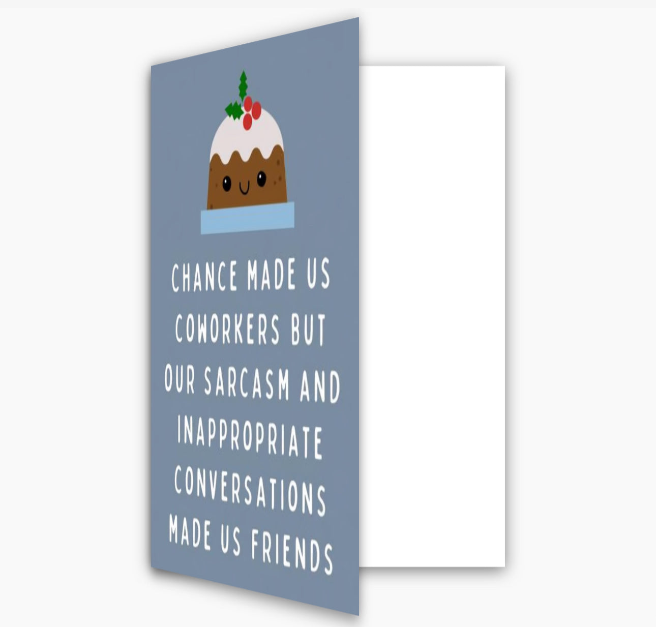 Chance Made Us Coworkers Sarcasm Christmas Card