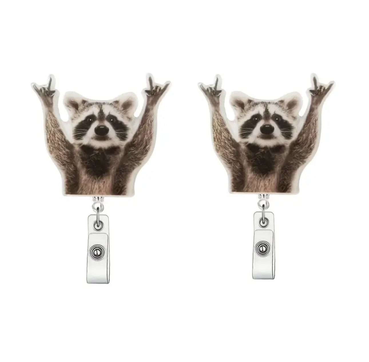 Hip hop Raccoon Badge