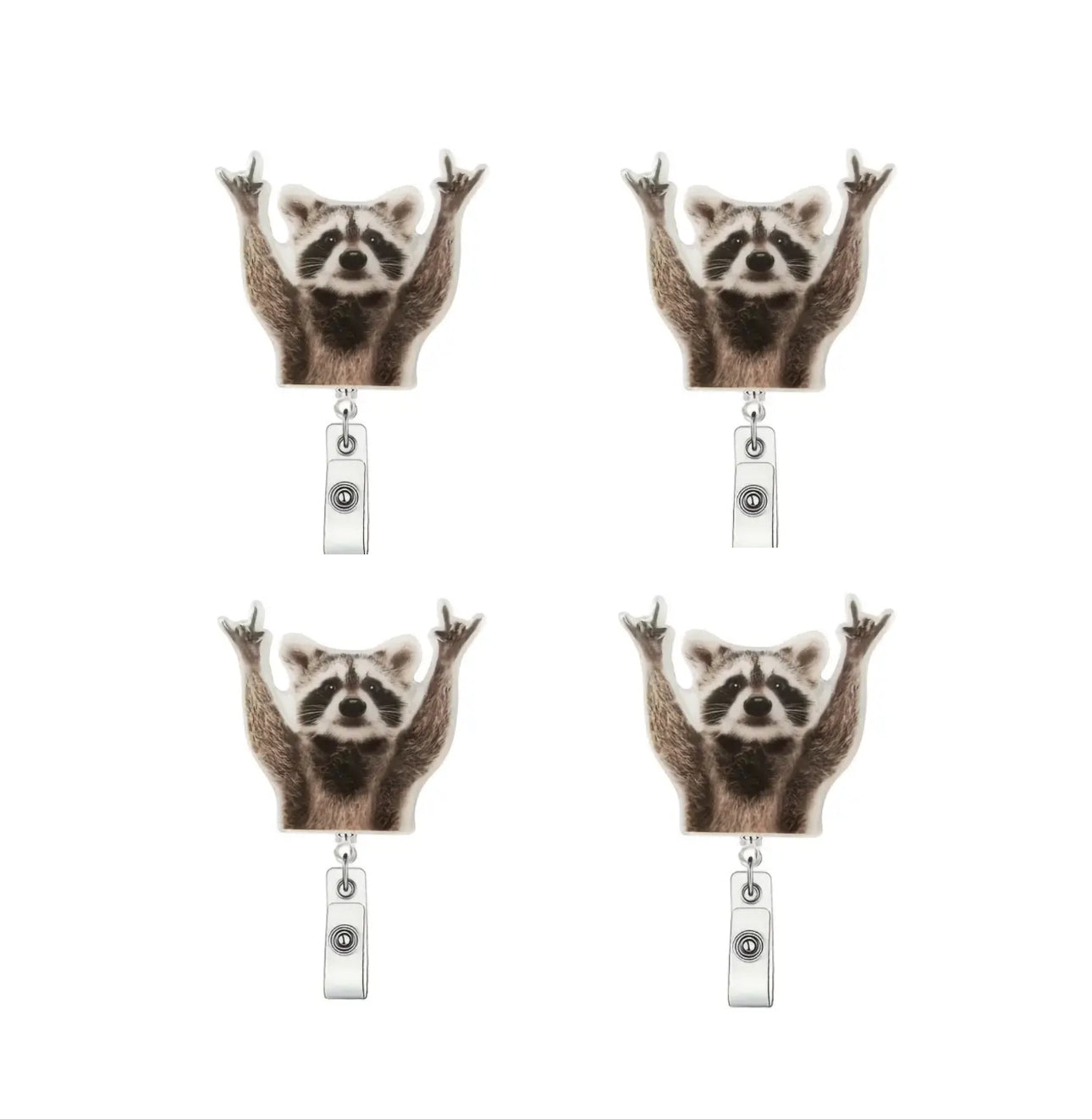 Hip hop Raccoon Badge