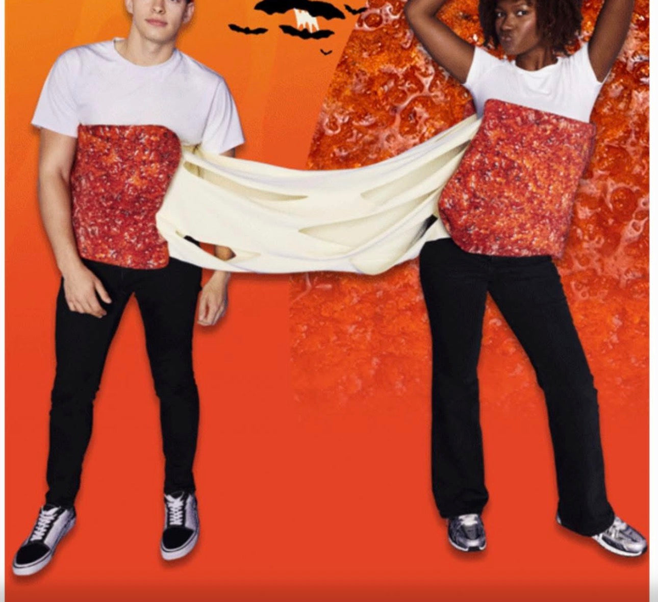 Two-Person Fried Mozz Cheese Pull Costume
