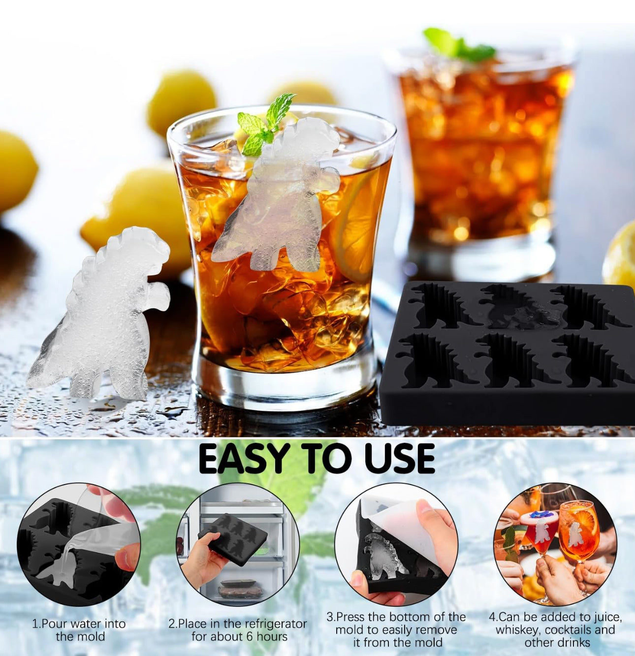 Godzilla Ice Cube Mold