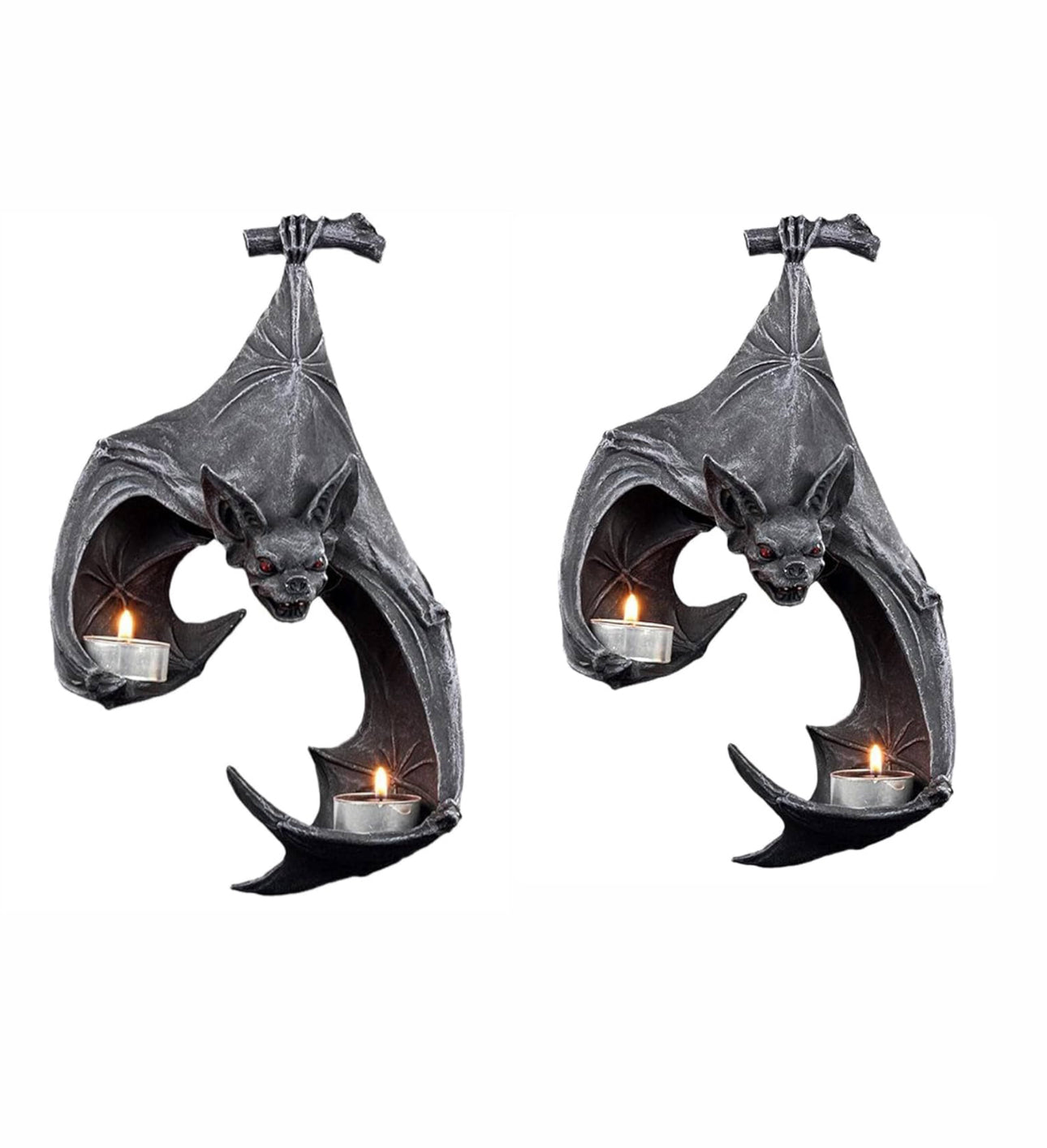 Gothic Bat Candle Holder