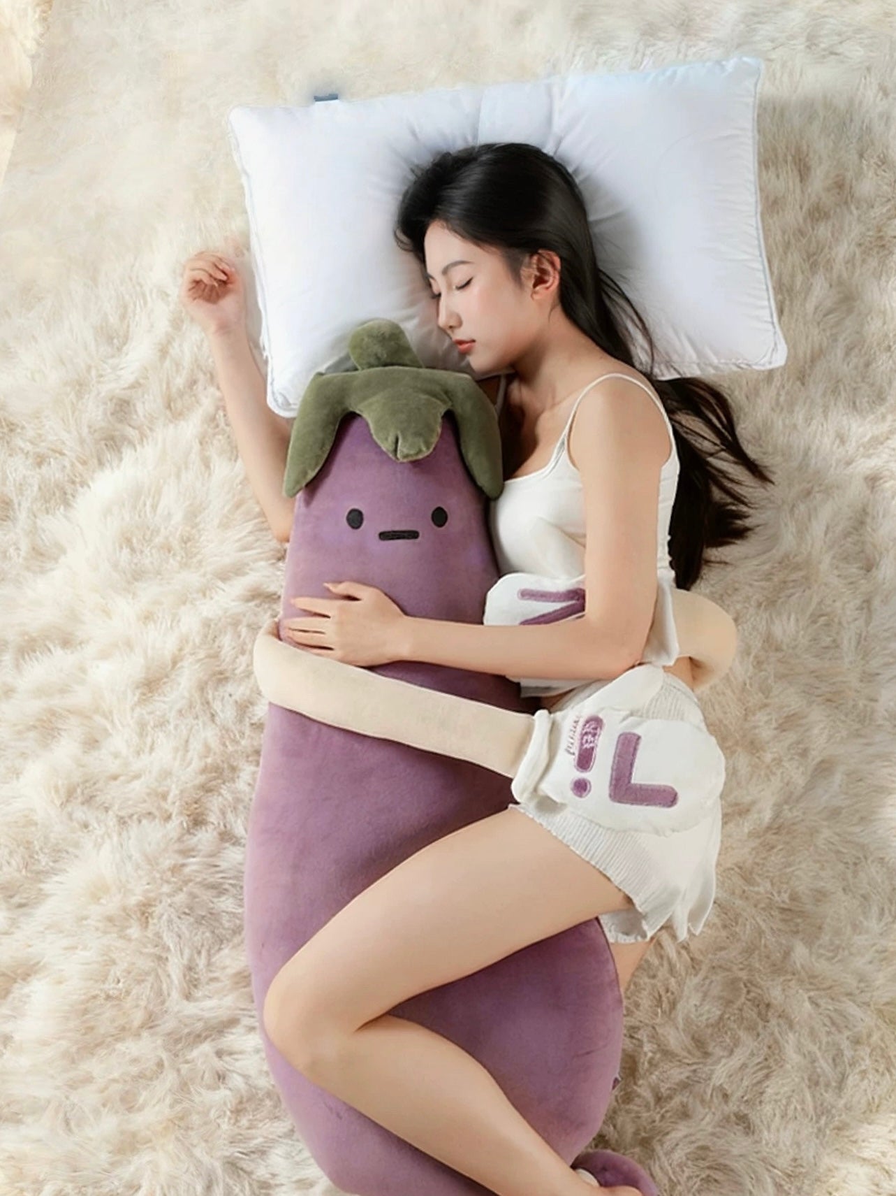 Eggplant Soothing Doll Plush