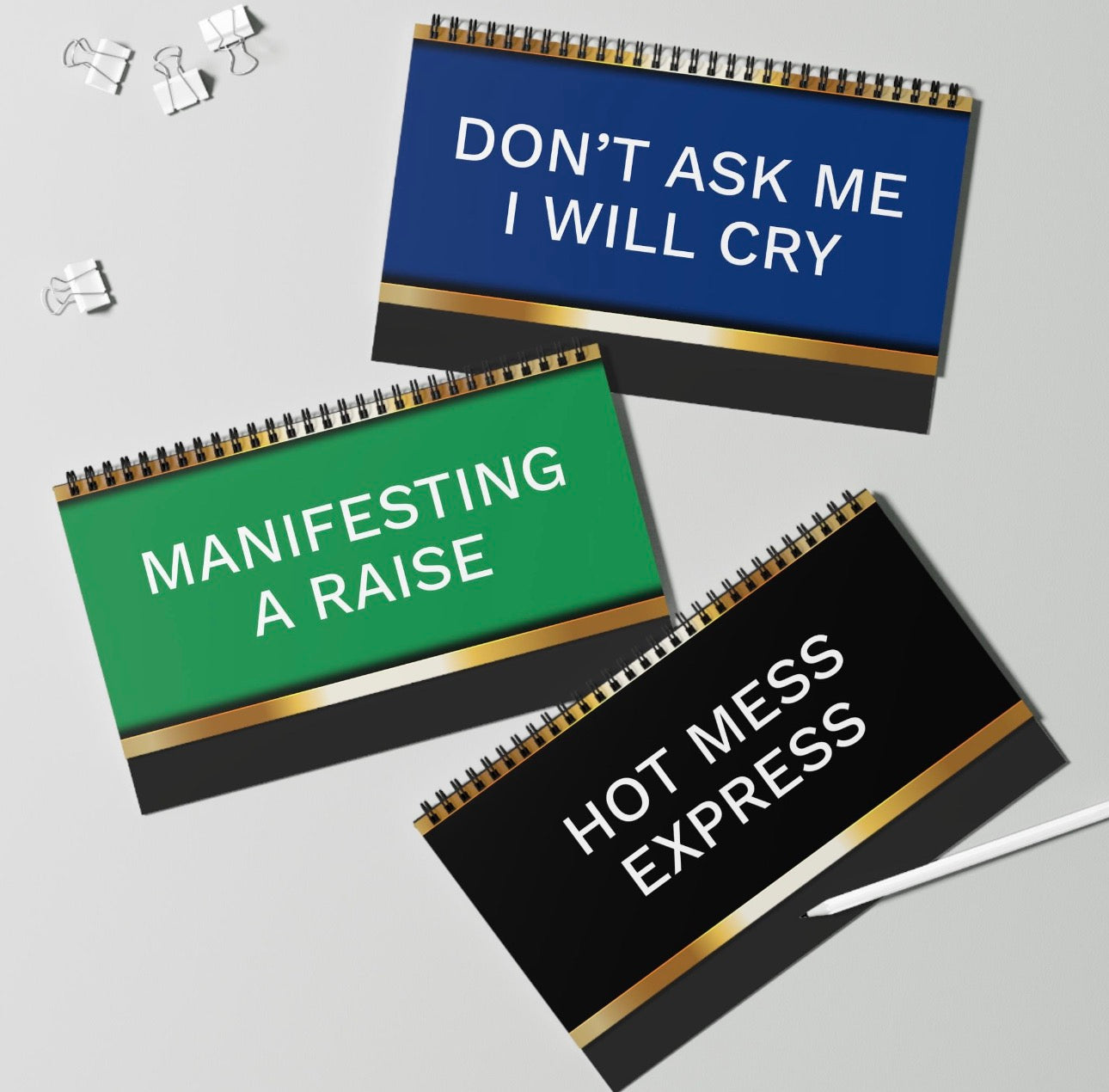 FUNNY DESK PLAQUE FLIP BOOK