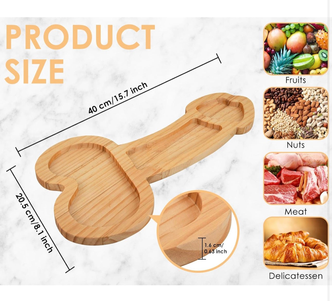 NOVELTY CHARCUTERIE CHEESE BOARD